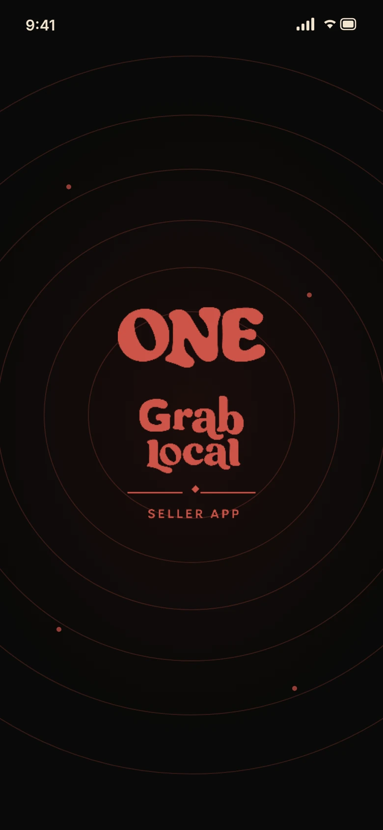 The GrabLocal One seller dashboard